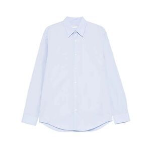 Dries Van Noten Men Caper Cotton Poplin Shirt